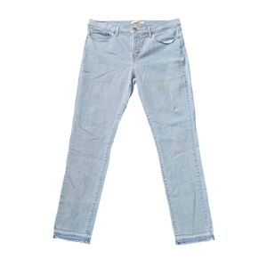 Levi's 34x30 311 Shaping Skinny Light‎ Wash Raw Hem Denim Jeans